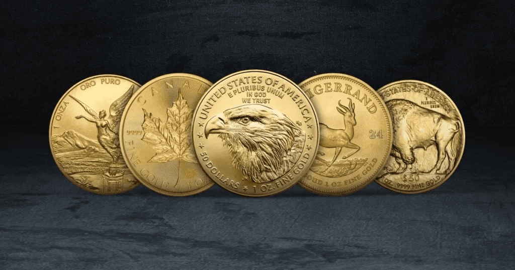 Sets of gold coins