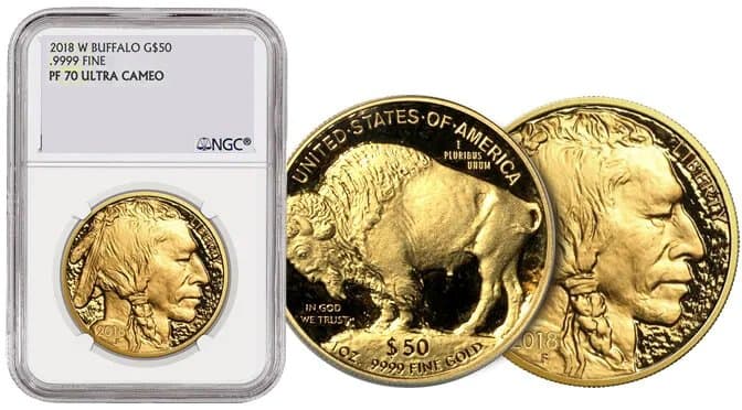Gold American Buffalo Proof 70