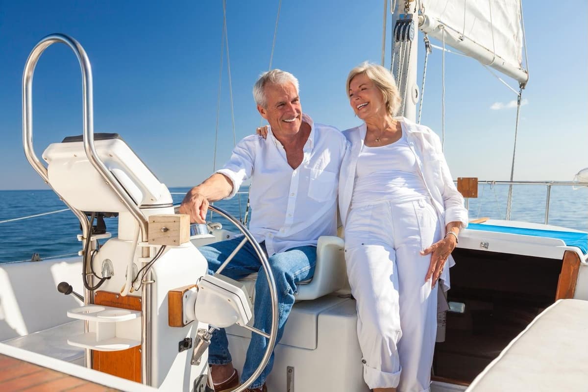 Couple planning their retirement