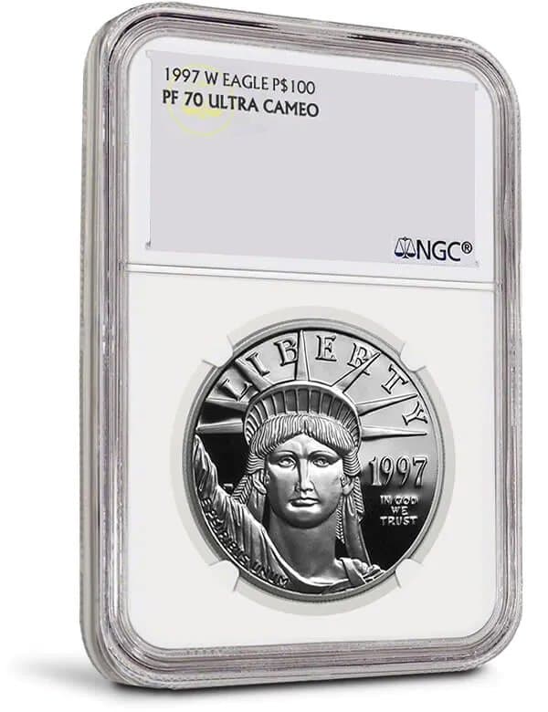 1997 Platinum American Eagle PF70