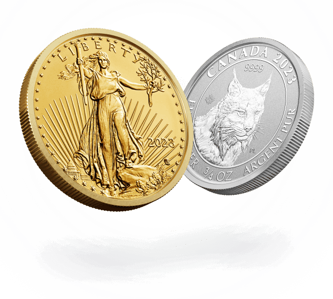 Gold and silver coins